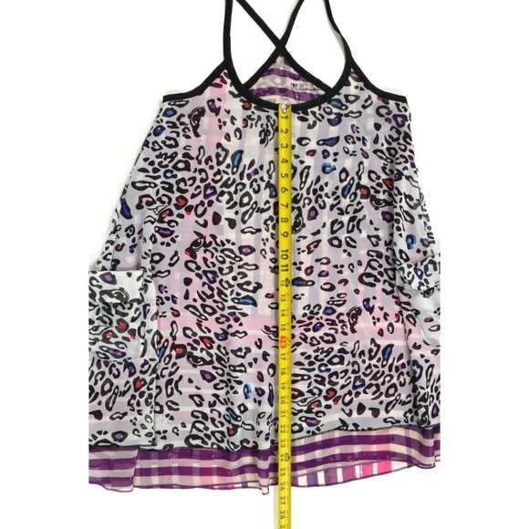 Vans Womens Reversible Semi Sheer Sleeveless Tunic Top Womens Medium - Picture 10 of 12